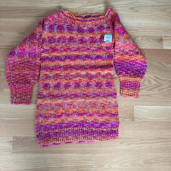 Ramy Brook Darla Knit Sweater Dress Multicolor Metallic Thread Size S New - Picture 4 of 9